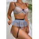 3-Piece Neon Color Sexy Lingerie Women Fashion, Shipped from abroad, Pants/Bra, Adults, Lingerie & nightwears image