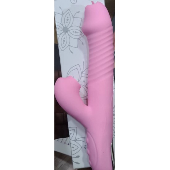 Female tongue and sucking vibrator image