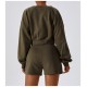 Women's sweatshirt and short green image