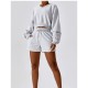 Women's sweatshirt and short white Women Fashion, Hoodies & Sweatshirts image