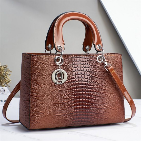 Lady's leather handbag brown Women's Luggage & Bags, Shipped from abroad image
