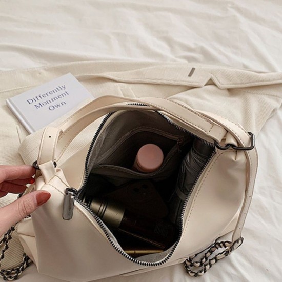 Women's travel shopping handbag beige image