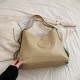 Women's travel shopping handbag Khaki color image