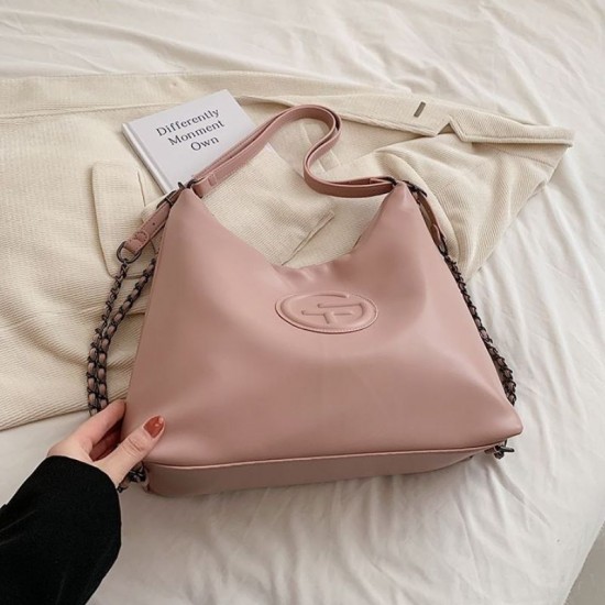 Women's travel shopping handbag pink image