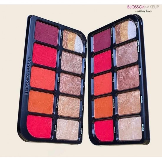 Blossom Makeup Blush And Highlighter Palette Accessories image