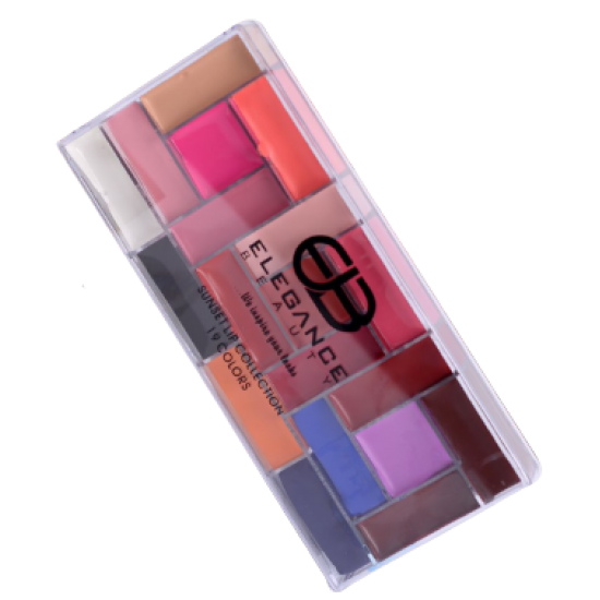 Elegance Beauty Lip Palette 19 Colors Palette image