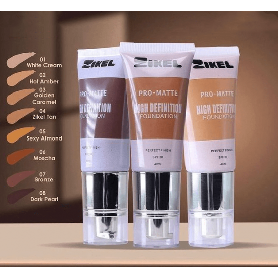 Zikel Pro Matte HD Foundation Tube image