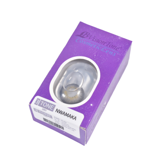 LB Vision 3 Tone Cosmetics Lens Gray Nwamaka Cosmetics Lens image