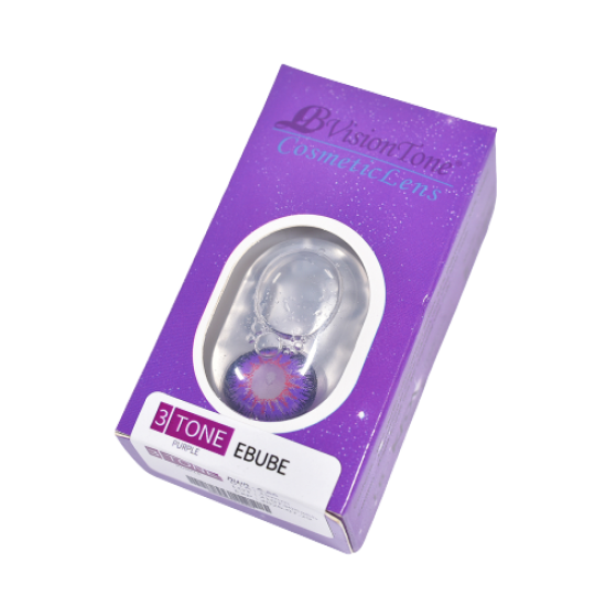 LB Vision 3 Tone Cosmetics Lens Purple Ebube Cosmetics Lens image