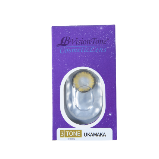 LB Vision 3 Tone Cosmetics Lens Brown Ukamaka Cosmetics Lens image