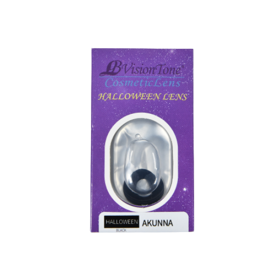 LB Vision Tone Cosmetics Halloween Lens Akunna Black Cosmetics Lens image