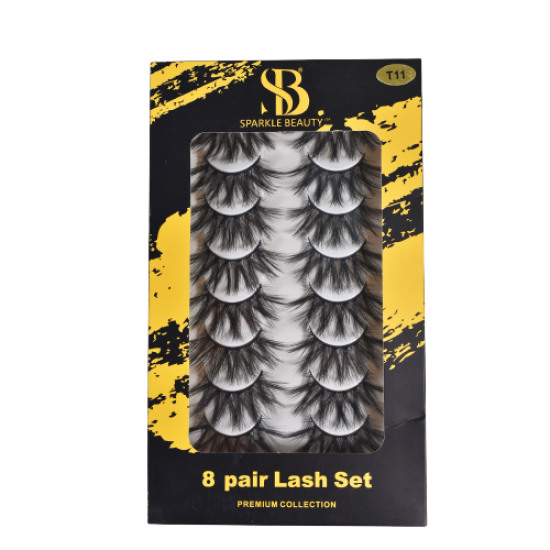 Sparkle Beauty 8 Pairs Lash Set Premium Collection Eye Lash image