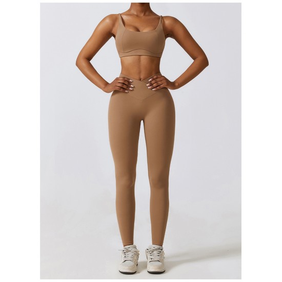 Showing image for Stylish Yoga Set Brown Stylish Yoga Set Brown Women Fashion, Yoga/Gym, Shipped from abroad image
