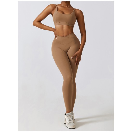 Showing image for Stylish Yoga Set Brown Stylish Yoga Set Brown Women Fashion, Yoga/Gym, Shipped from abroad image