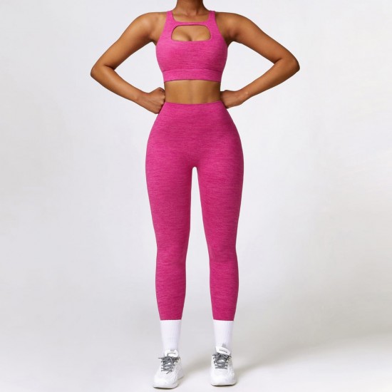 Women Hollow Sports Wear Pink image
