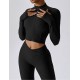 Women Long Sleeve Sports Suit Black Women Fashion, Yoga/Gym, Shipped from abroad image