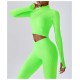 Women Long Sleeve Sports Suit Light Green image