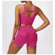 Women Sports Shorts Set Pink Women Fashion, Yoga/Gym, Shipped from abroad image