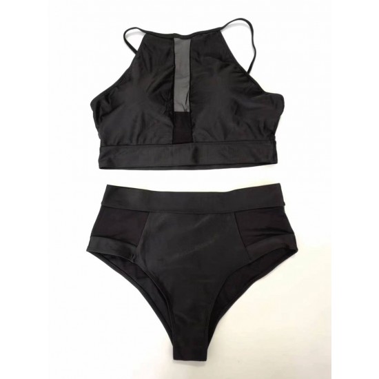 Women's Plus Size Sexy Bikini Set Black Shipped from abroad, Swin/Bikini image