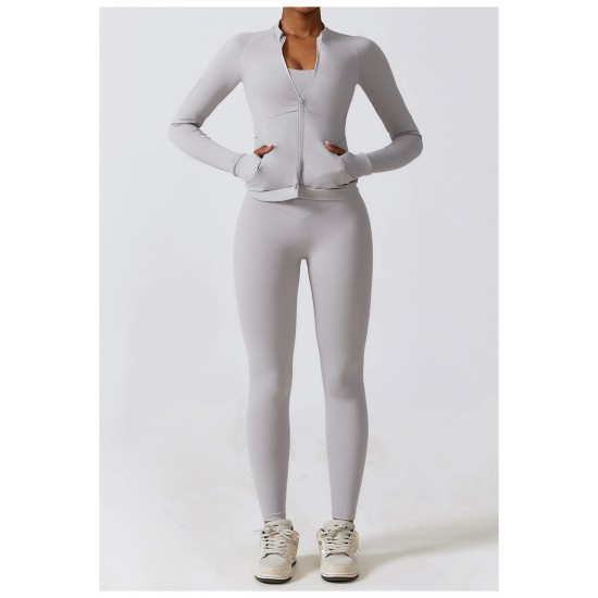 Showing image for Yoga Fitness Sports Suit Grey Yoga Fitness Sports Suit Grey image