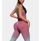 Women's New Gradient High Waist sexy Fitness suit Yoga/Gym image